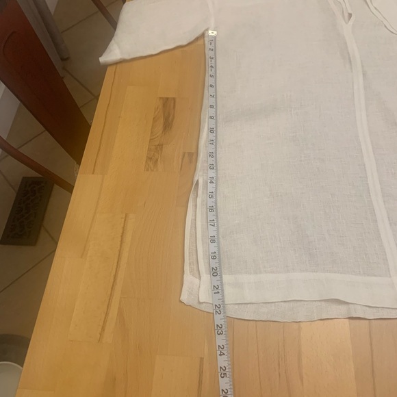 Eileen Fisher 100% organic linen white top tunic size XXS/XS TTP/TP - Picture 8 of 13